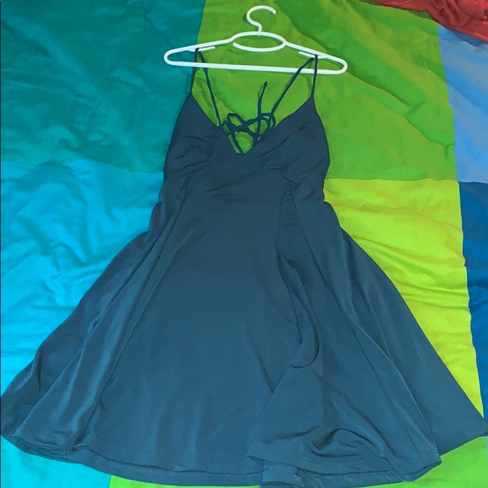 Urban Outfitters deep green minidress
